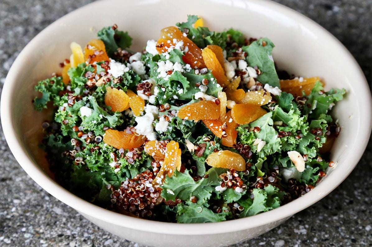 Burgundy Kale & Quinoa Salad.