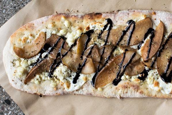Pear Gorgonzola Flatbread.